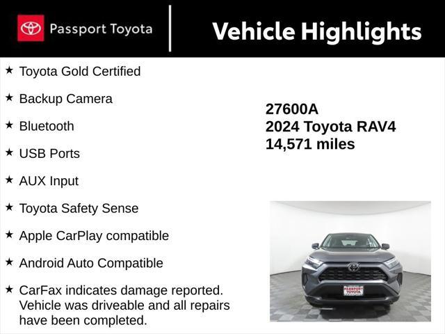 used 2024 Toyota RAV4 car, priced at $28,300