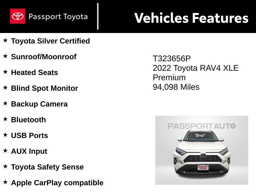 used 2022 Toyota RAV4 car, priced at $25,632