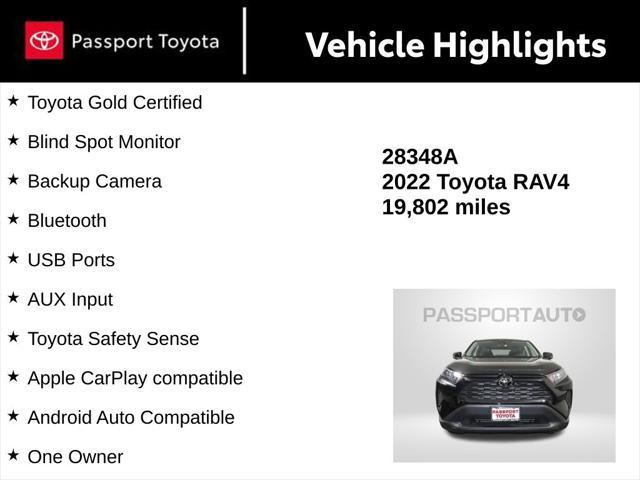 used 2022 Toyota RAV4 car, priced at $28,688