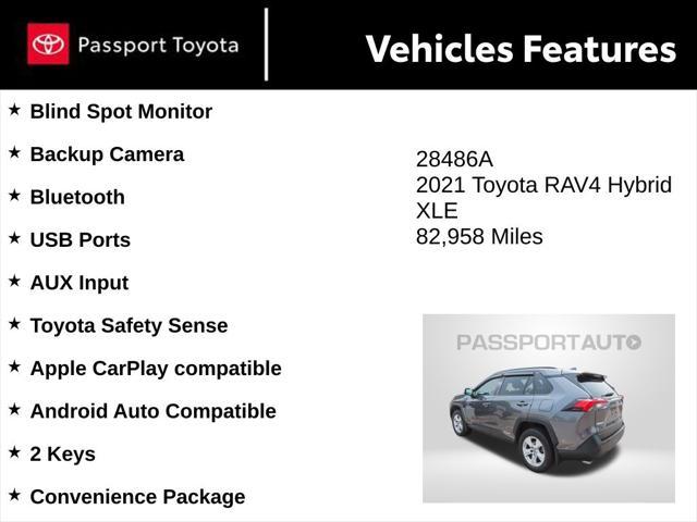used 2021 Toyota RAV4 Hybrid car, priced at $25,743