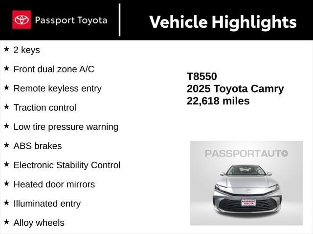 used 2025 Toyota Camry car, priced at $26,738