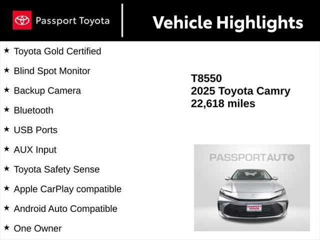 used 2025 Toyota Camry car, priced at $26,738