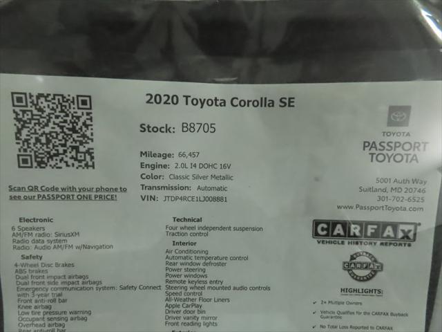 used 2020 Toyota Corolla car, priced at $18,490