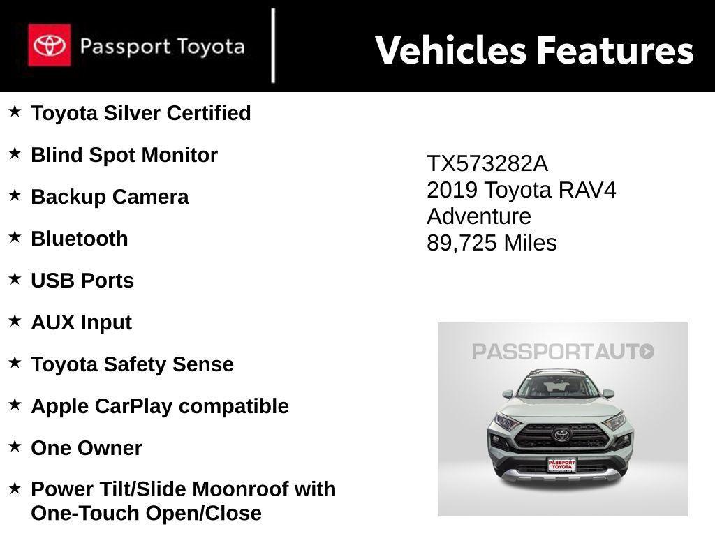 used 2019 Toyota RAV4 car, priced at $24,500