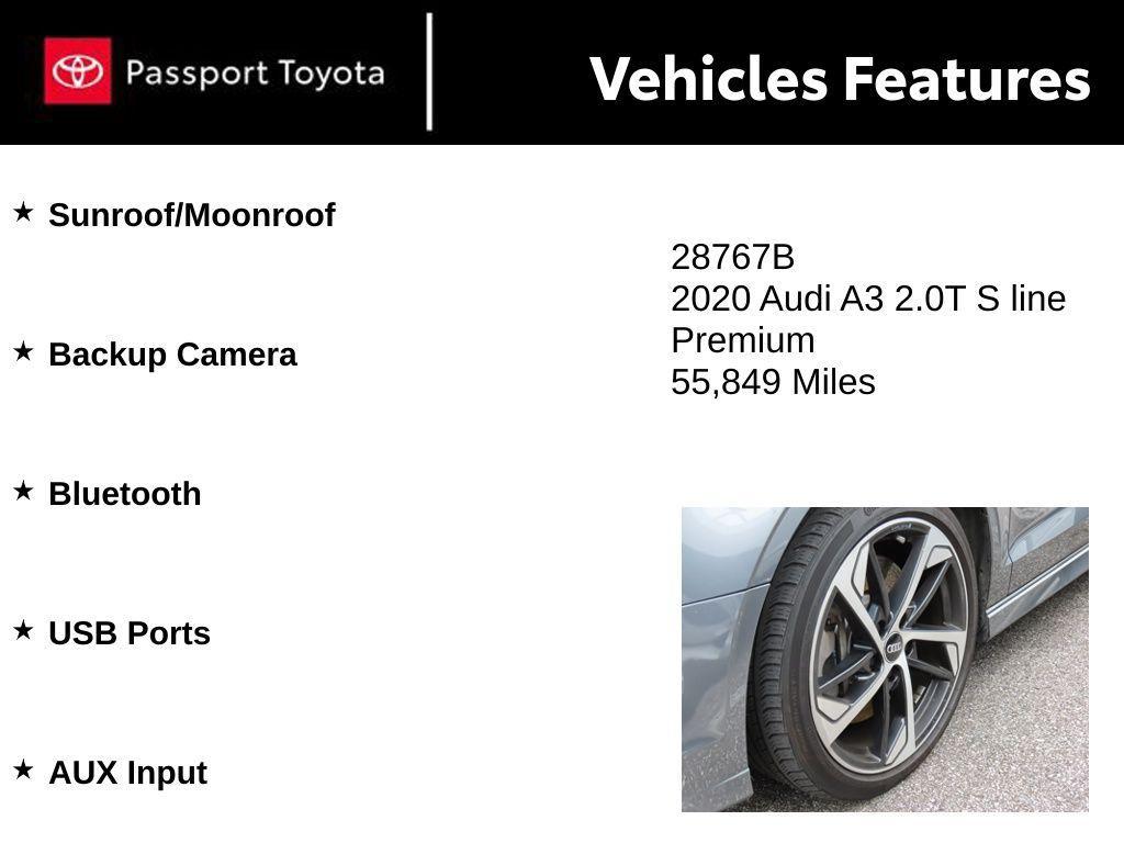 used 2020 Audi A3 car, priced at $19,510
