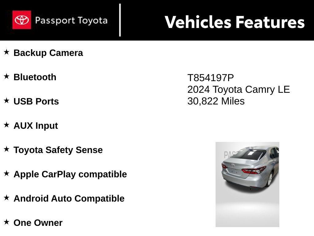 used 2024 Toyota Camry car, priced at $23,690