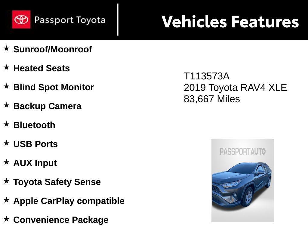 used 2019 Toyota RAV4 car, priced at $21,000