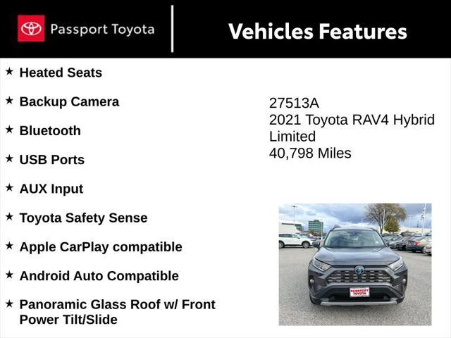 used 2021 Toyota RAV4 Hybrid car, priced at $32,000