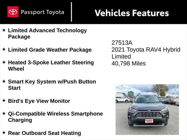 used 2021 Toyota RAV4 Hybrid car, priced at $32,000