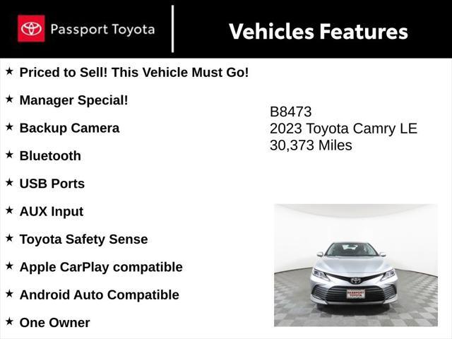 used 2023 Toyota Camry car, priced at $22,950