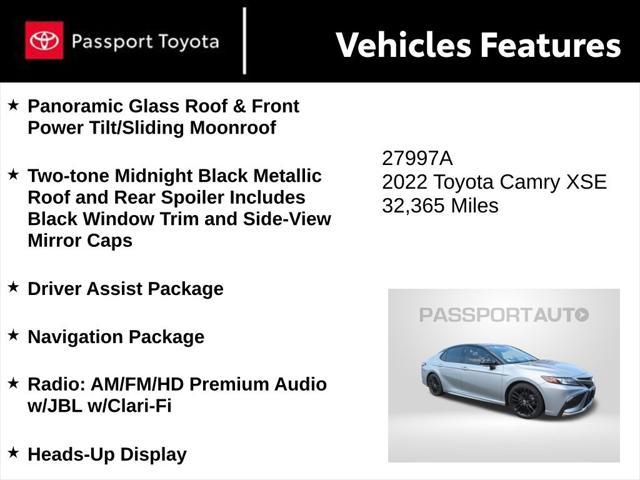used 2022 Toyota Camry car, priced at $30,277