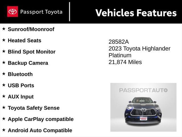 used 2023 Toyota Highlander car, priced at $44,856