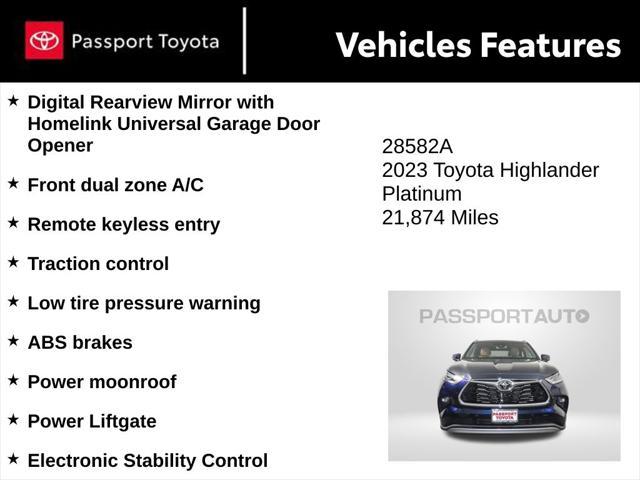 used 2023 Toyota Highlander car, priced at $44,856