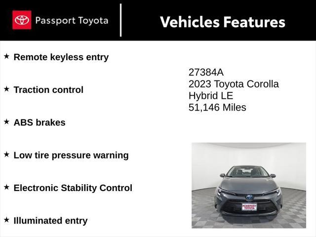 used 2023 Toyota Corolla Hybrid car, priced at $21,449