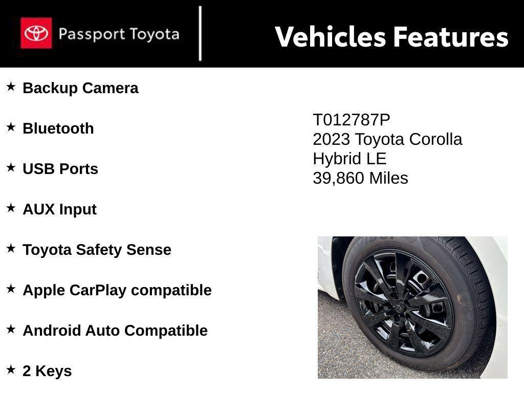 used 2023 Toyota Corolla car, priced at $20,895