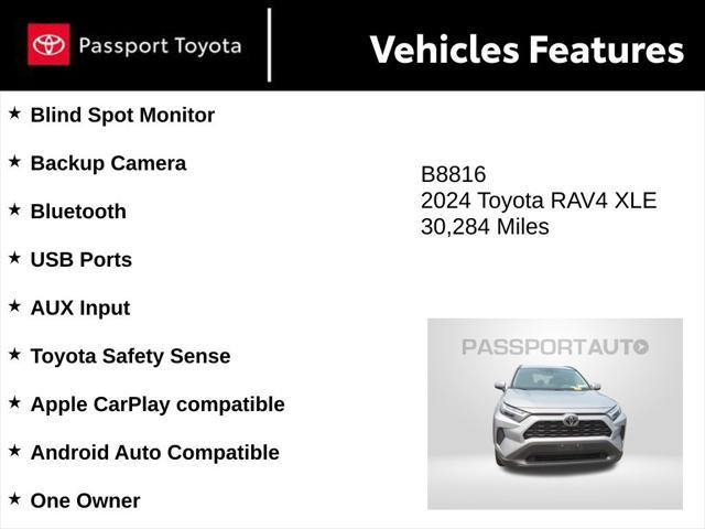 used 2024 Toyota RAV4 car, priced at $28,572
