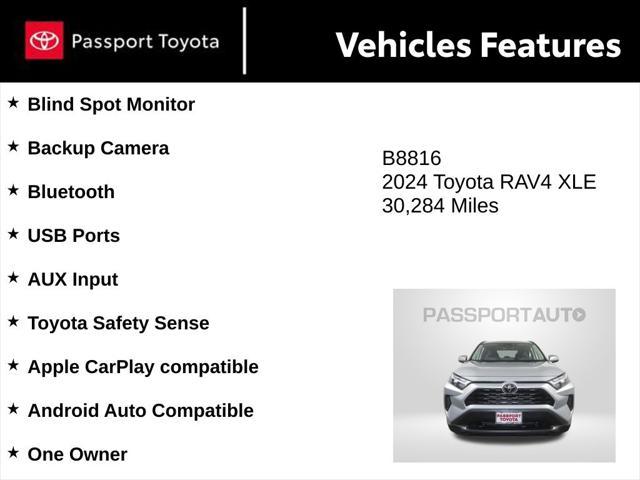 used 2024 Toyota RAV4 car, priced at $28,335