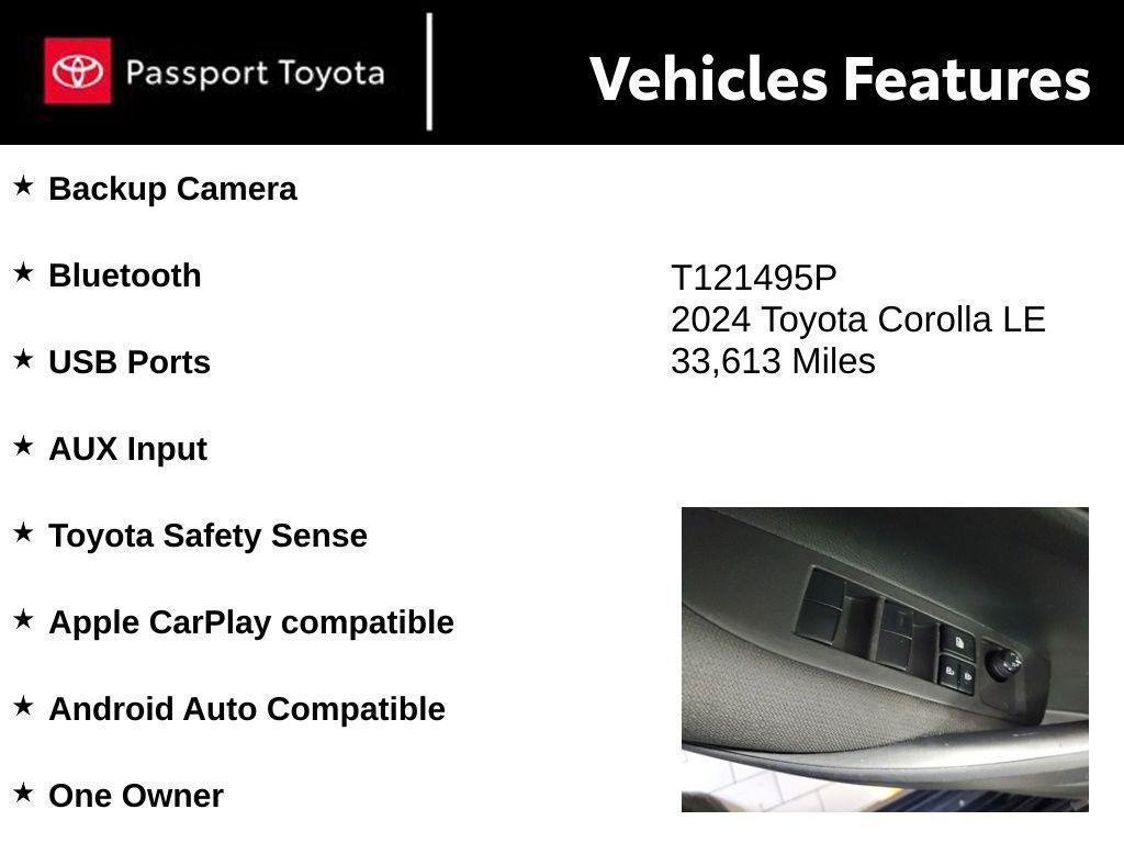 used 2024 Toyota Corolla car, priced at $19,382