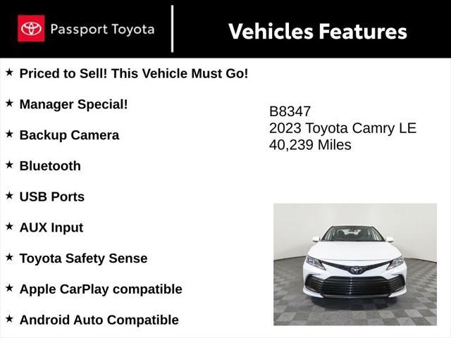 used 2023 Toyota Camry car, priced at $23,800