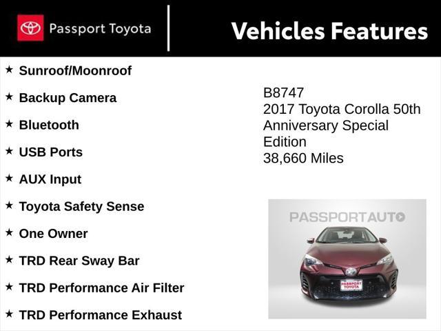 used 2017 Toyota Corolla car, priced at $19,200