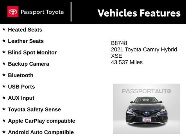 used 2021 Toyota Camry car, priced at $28,125