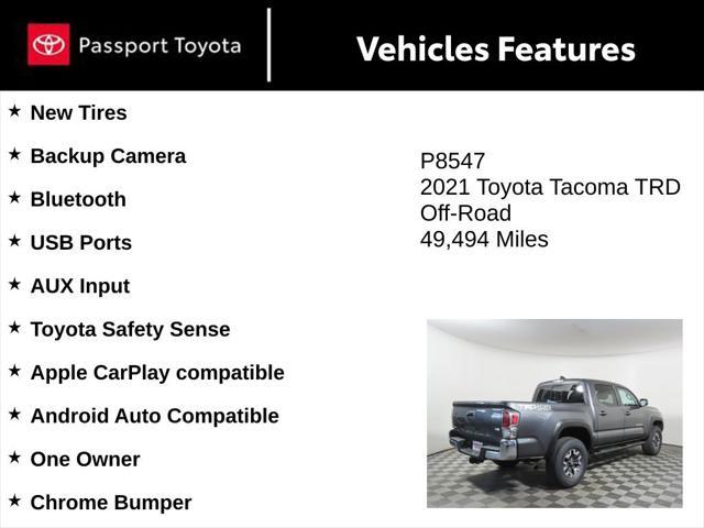 used 2021 Toyota Tacoma car, priced at $33,527