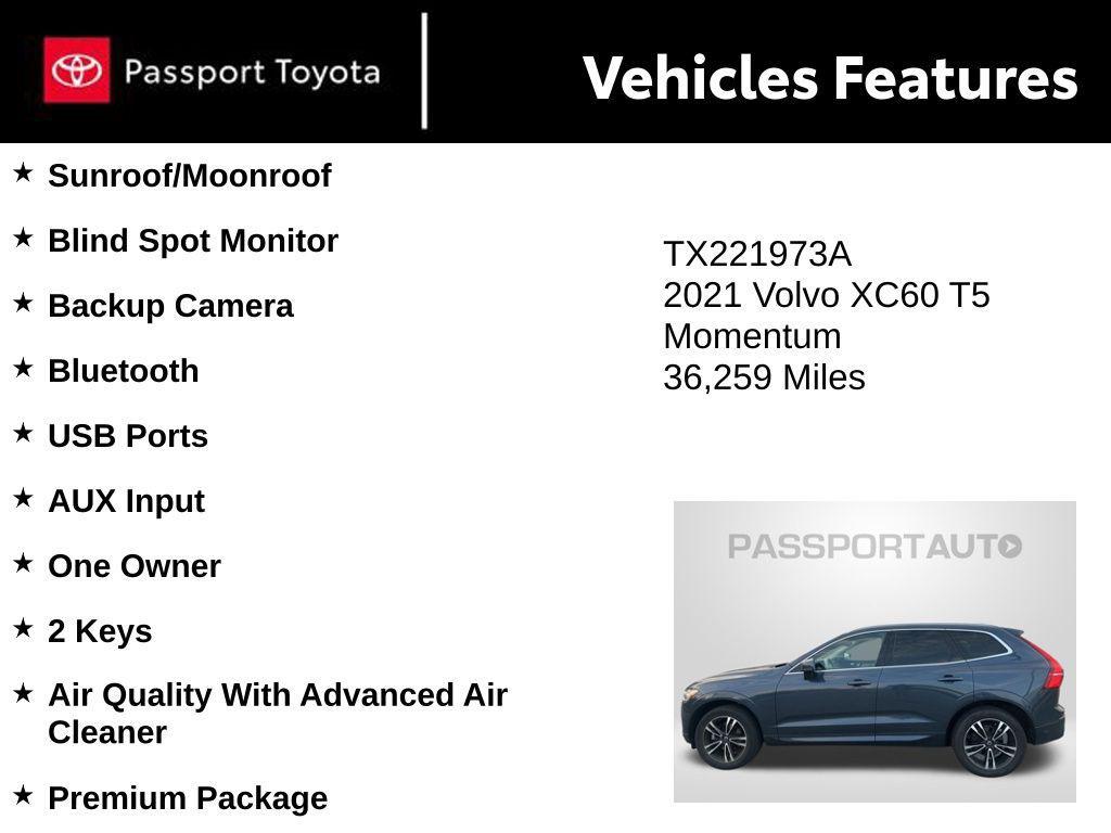 used 2021 Volvo XC60 car, priced at $26,768