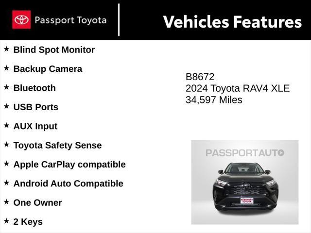 used 2024 Toyota RAV4 car, priced at $28,390
