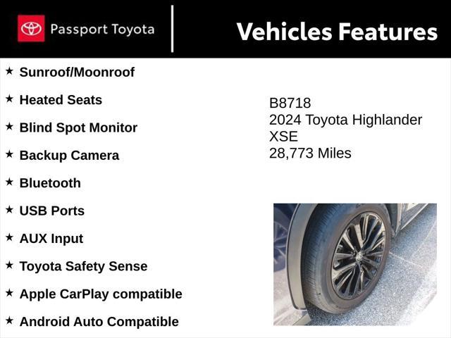 used 2024 Toyota Highlander car, priced at $42,919
