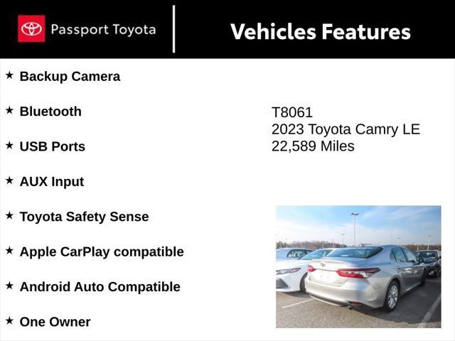 used 2023 Toyota Camry car, priced at $24,383