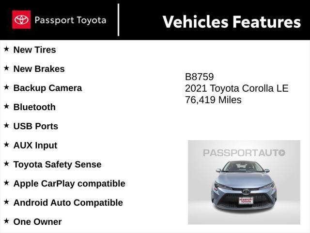 used 2021 Toyota Corolla car, priced at $17,000