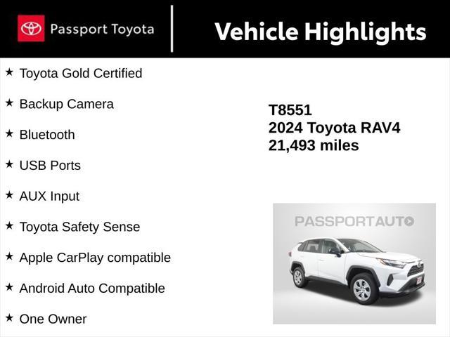 used 2024 Toyota RAV4 car, priced at $29,364