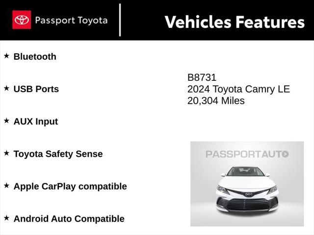 used 2024 Toyota Camry car, priced at $25,565