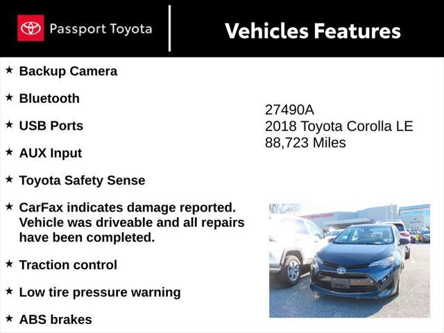 used 2018 Toyota Corolla car, priced at $13,000