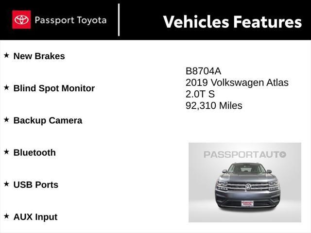 used 2019 Volkswagen Atlas car, priced at $14,500