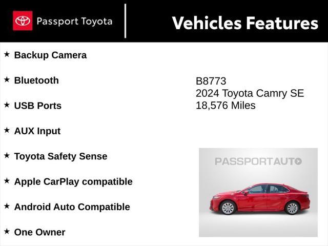 used 2024 Toyota Camry car, priced at $28,776