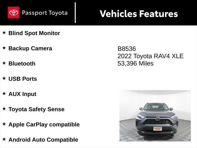 used 2022 Toyota RAV4 car, priced at $25,637