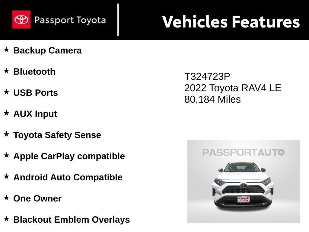 used 2022 Toyota RAV4 car, priced at $23,463