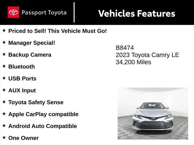 used 2023 Toyota Camry car, priced at $22,614