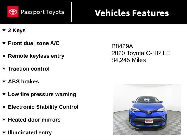 used 2020 Toyota C-HR car, priced at $15,853