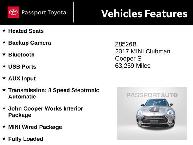 used 2017 MINI Clubman car, priced at $15,000