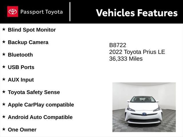 used 2022 Toyota Prius car, priced at $24,605