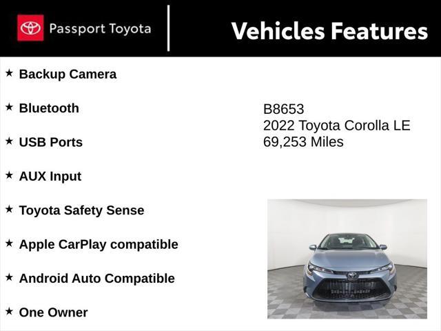 used 2022 Toyota Corolla car, priced at $17,720