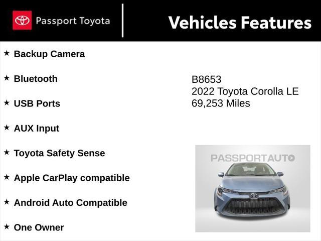 used 2022 Toyota Corolla car, priced at $18,544
