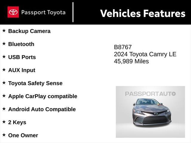 used 2024 Toyota Camry car, priced at $24,999