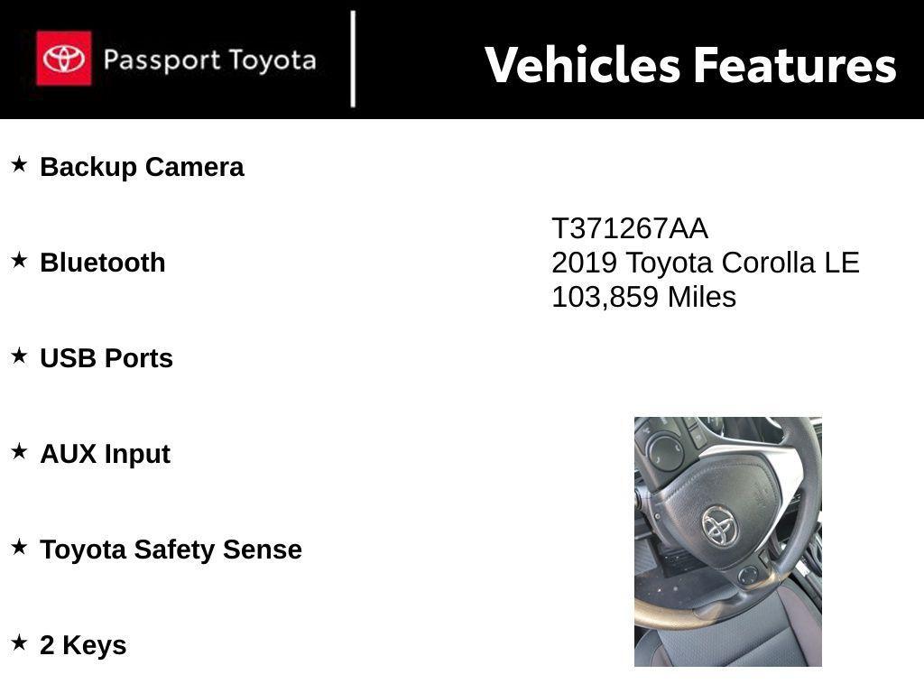 used 2019 Toyota Corolla car, priced at $13,000