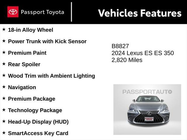 used 2024 Lexus ES 350 car, priced at $42,000