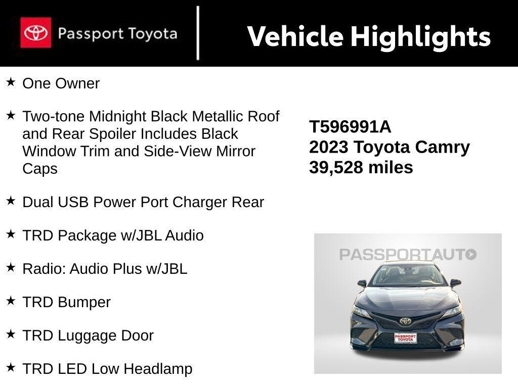 used 2023 Toyota Camry car, priced at $34,990