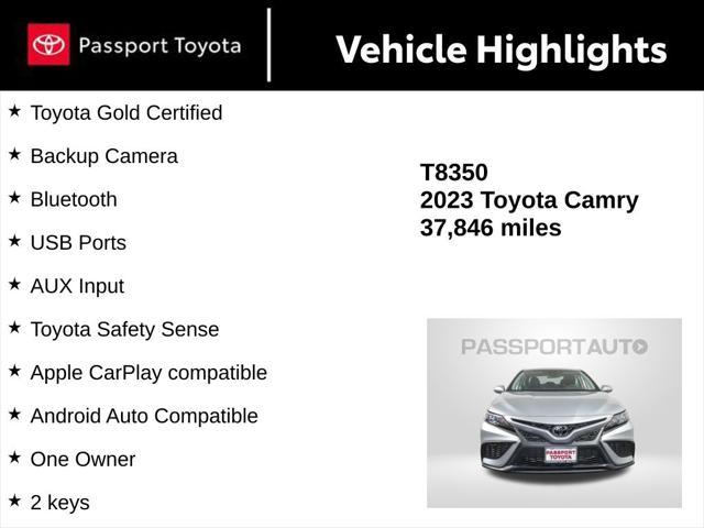 used 2023 Toyota Camry car, priced at $24,450