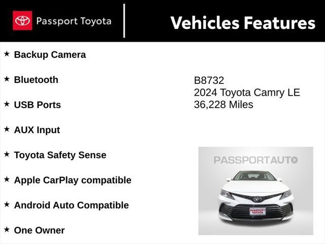 used 2024 Toyota Camry car, priced at $25,412